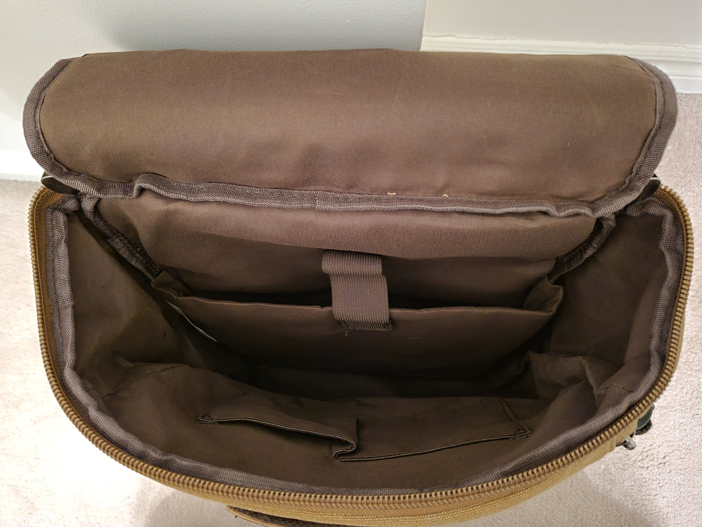 Washed 16 oz Cotton Canvas Multi-Compartment Unisex Backpack (ClassixBrown)