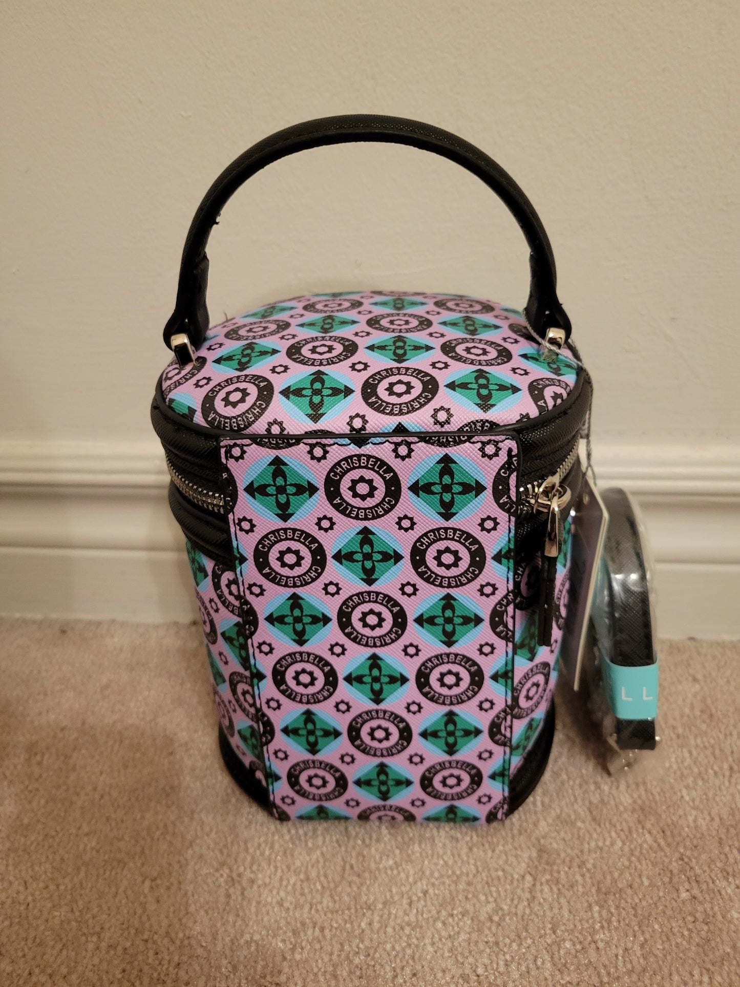 Cute Barrel Shape Bag: Single Compartment Polyurethane (PurpleMulti)