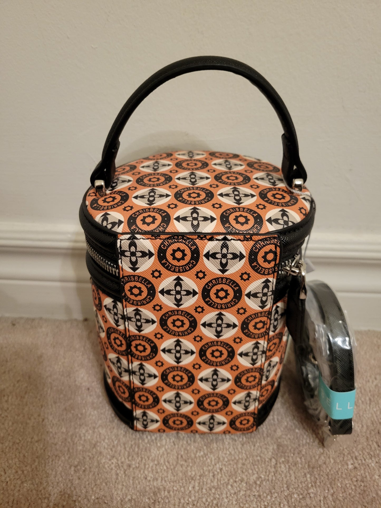 Cute Barrel Shape Bag: Single Compartment Polyurethane (YellowMulti)