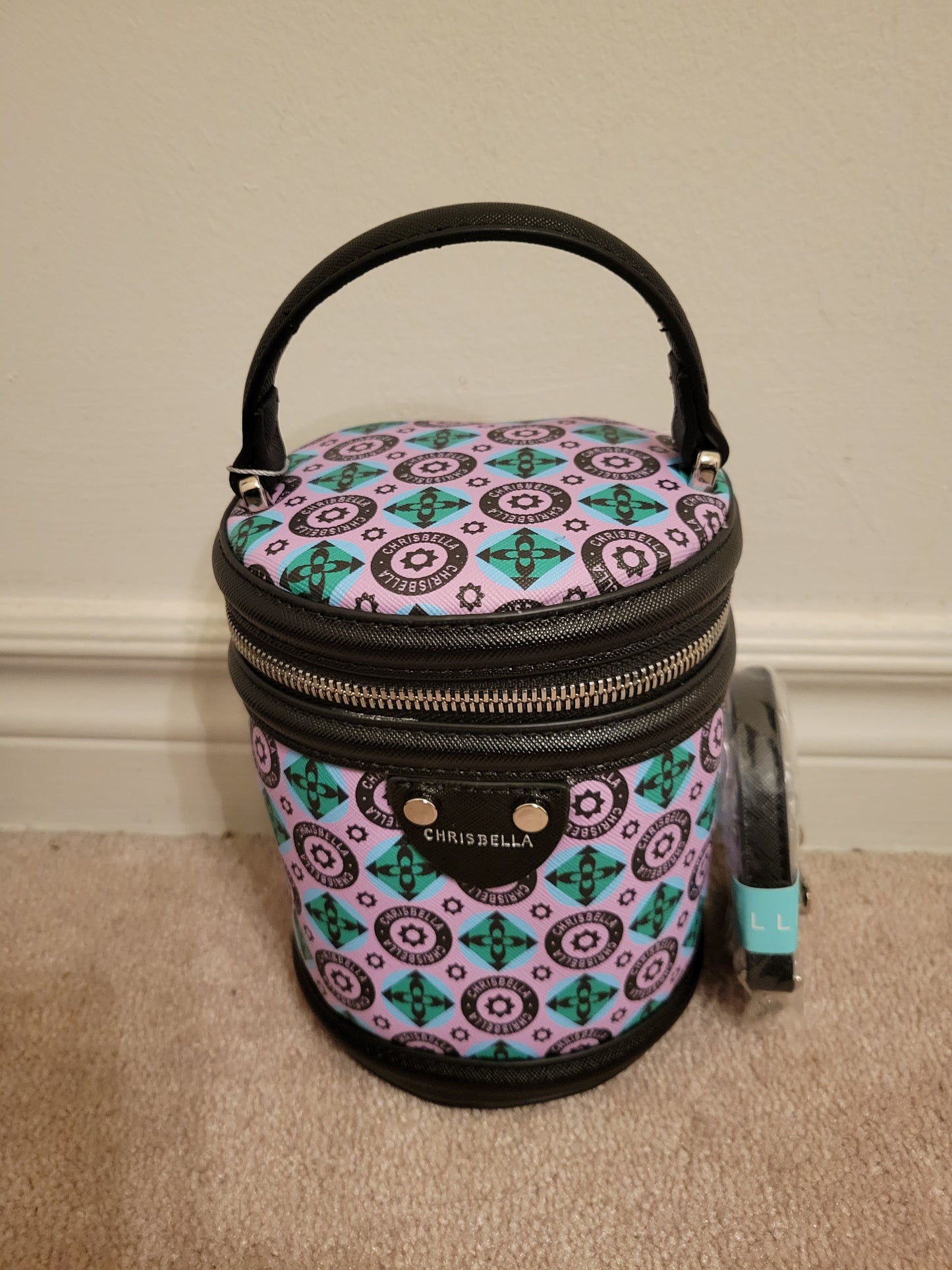 Cute Barrel Shape Bag: Single Compartment Polyurethane (PurpleMulti)